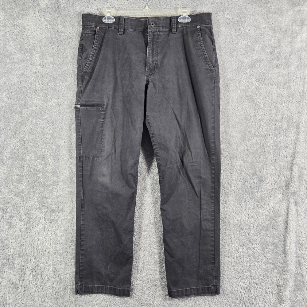 Weatherproof Mens Utility Pants 34x30 Charcoal Grey Stretch Cargo Chino 0926 ff
